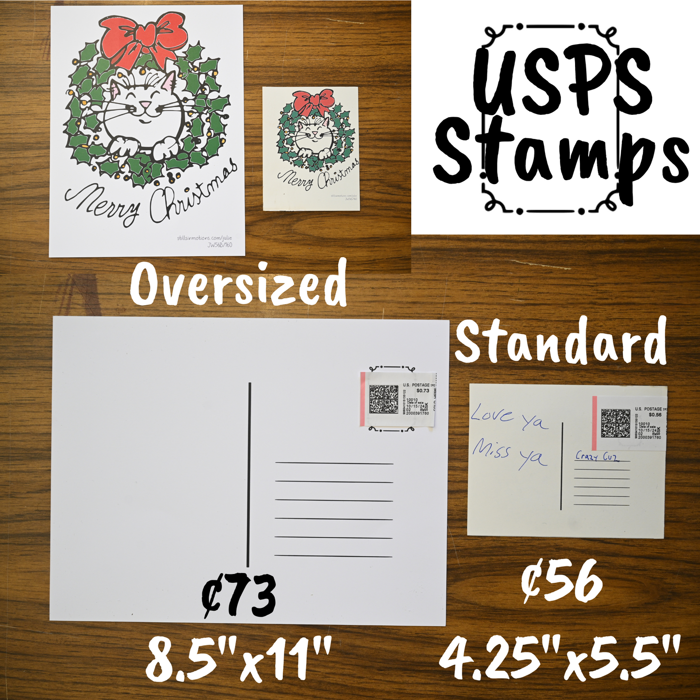 Cats with Pets Digital Printable Postcards Set