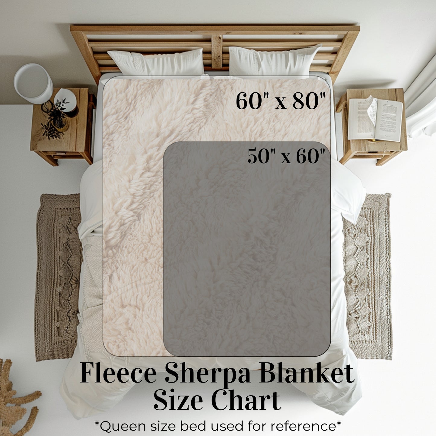 Snowcat Sherpa Fleece Blanket| 2 sizes, 100% polyester| Made to order