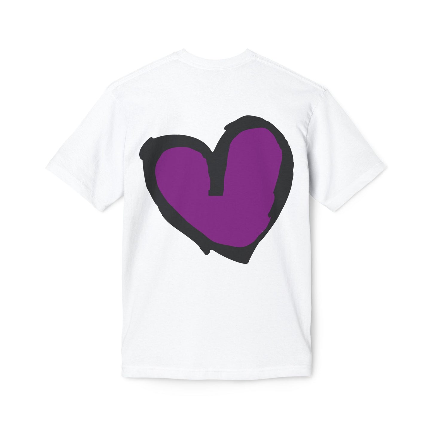 Valentine's Meowlintines Day Inseparable lovers Purple Heart Back