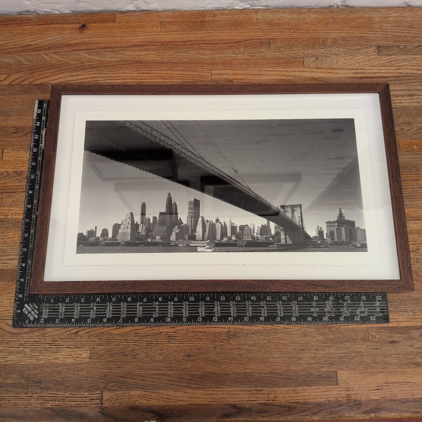 New York Skyline from Brooklyn framed print