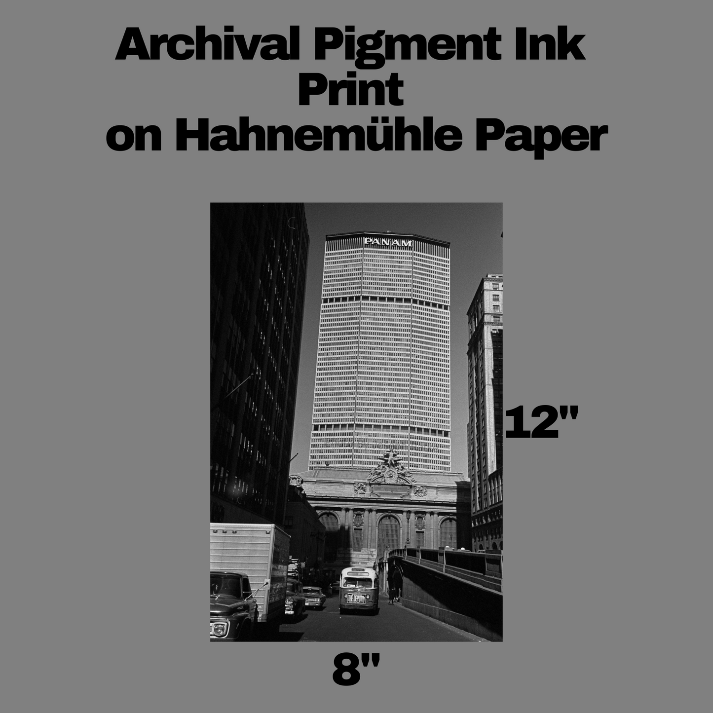 Limited Edition NYC Iconic landmarks 60's era photos, Giclée Reprints on Hahnemühle paper |Unframed